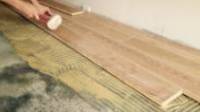 Engineered wood floor installation